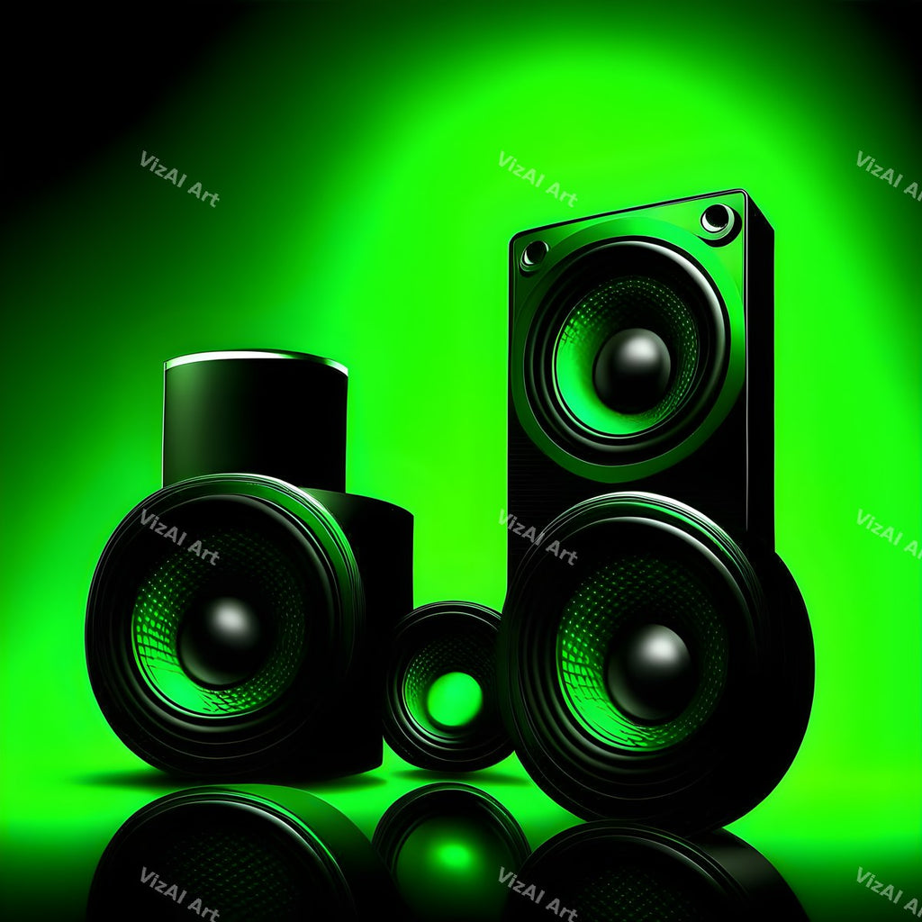 Colour Block Speakers Art — print 2
