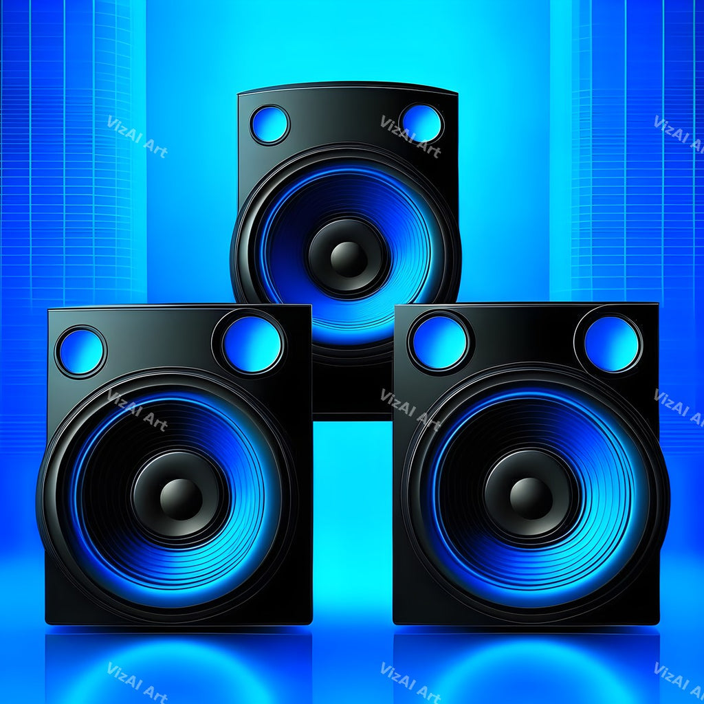 Colour Block Speakers Art — print 3