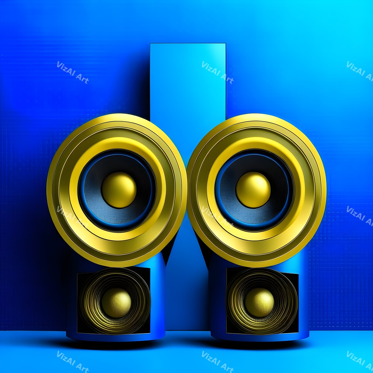 Colour Block Speakers Art — print 4