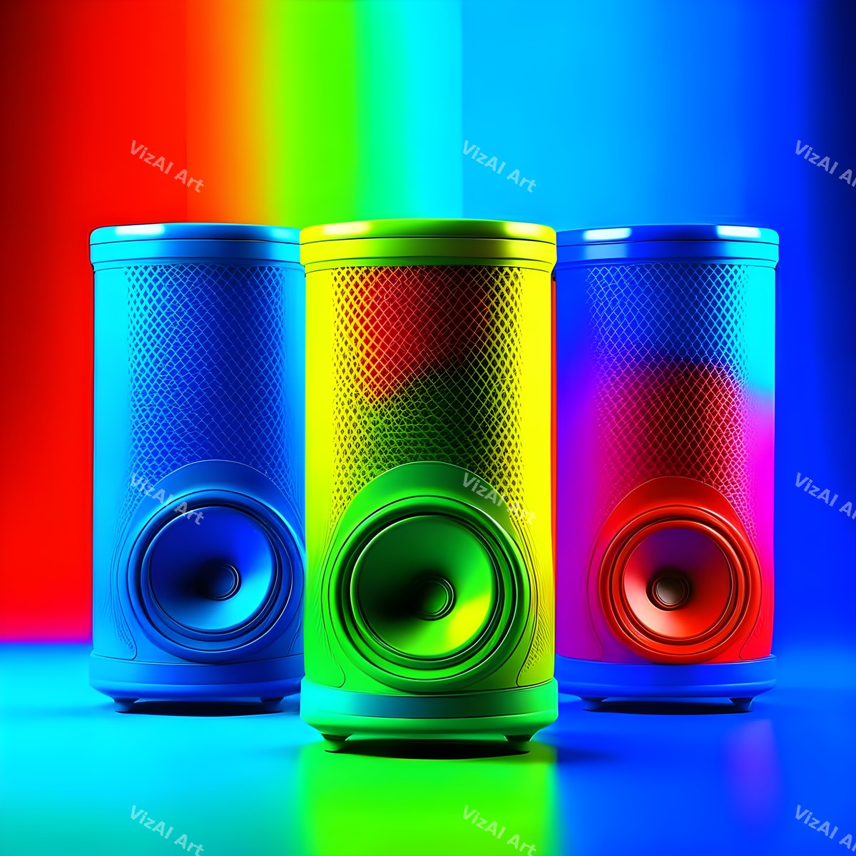 Colour Block Speakers Art — print 5