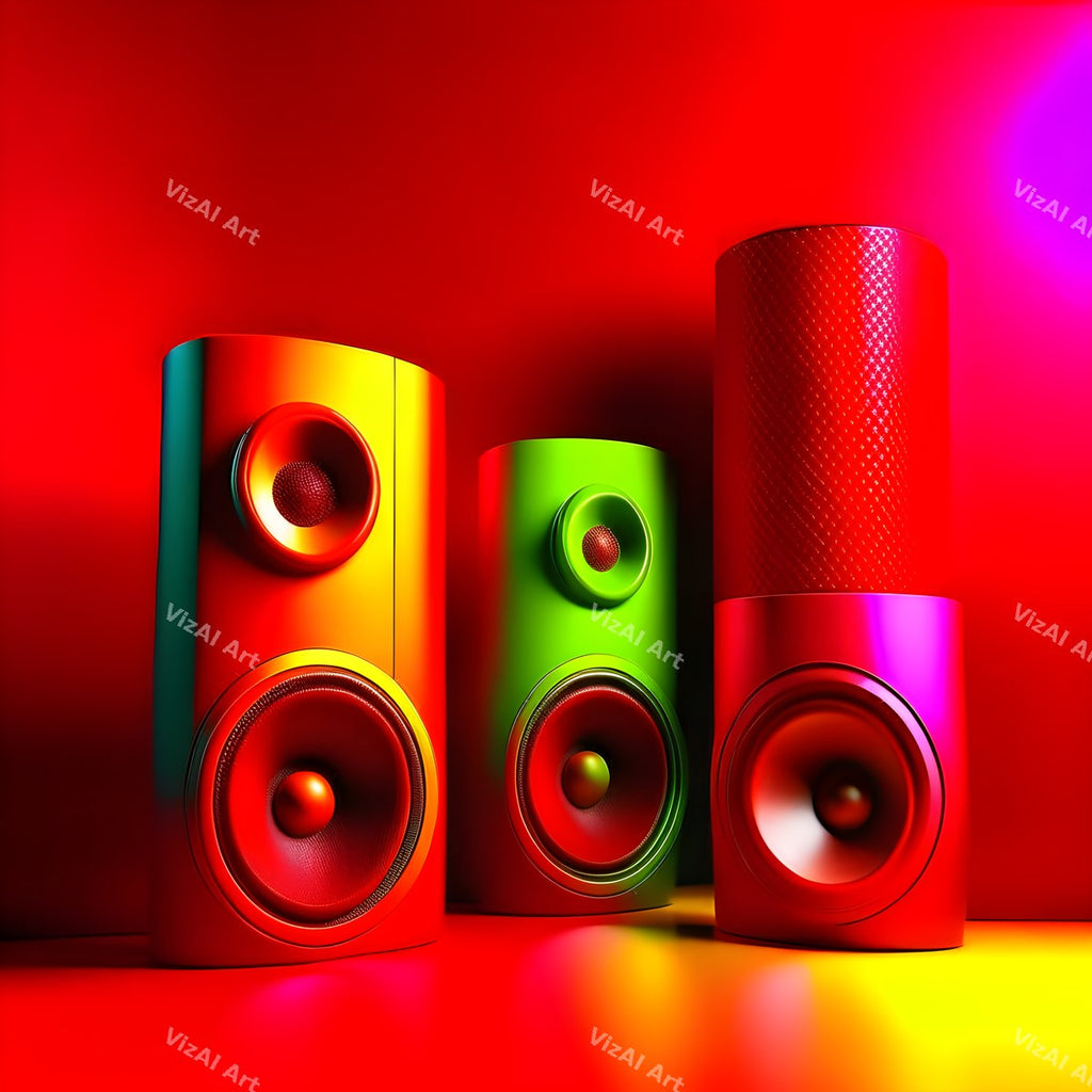 Colour Block Speakers Art — print 6