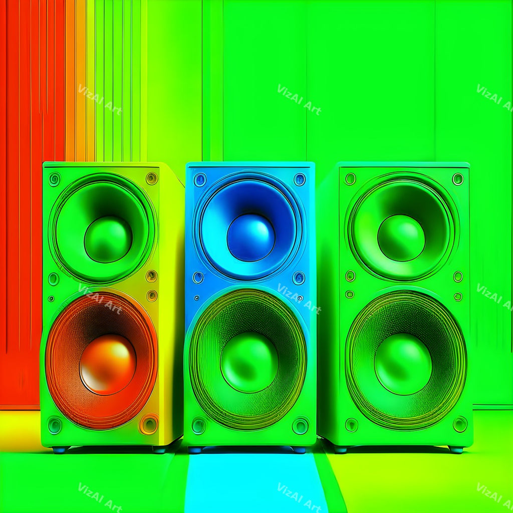 Colour Block Speakers Art — print 7
