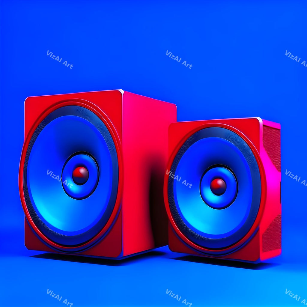 Colour Block Speakers Art — print 8