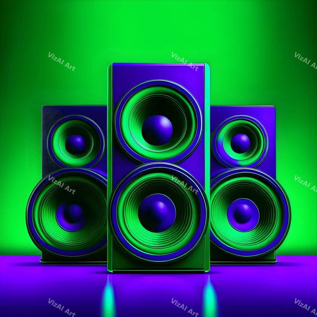Colour Block Speakers Art — print 11