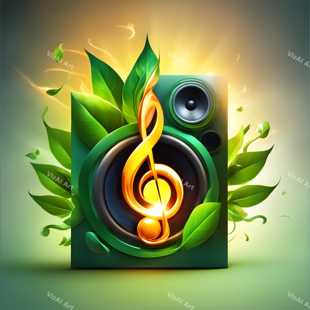 Butterflies & Blooms Speakers Art — print 7