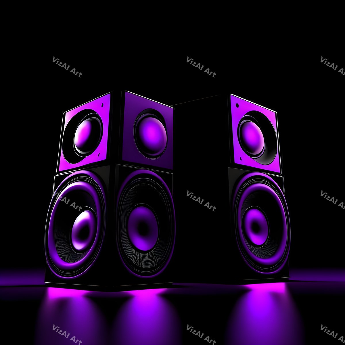 Midnight Glow Speakers Art — print 1