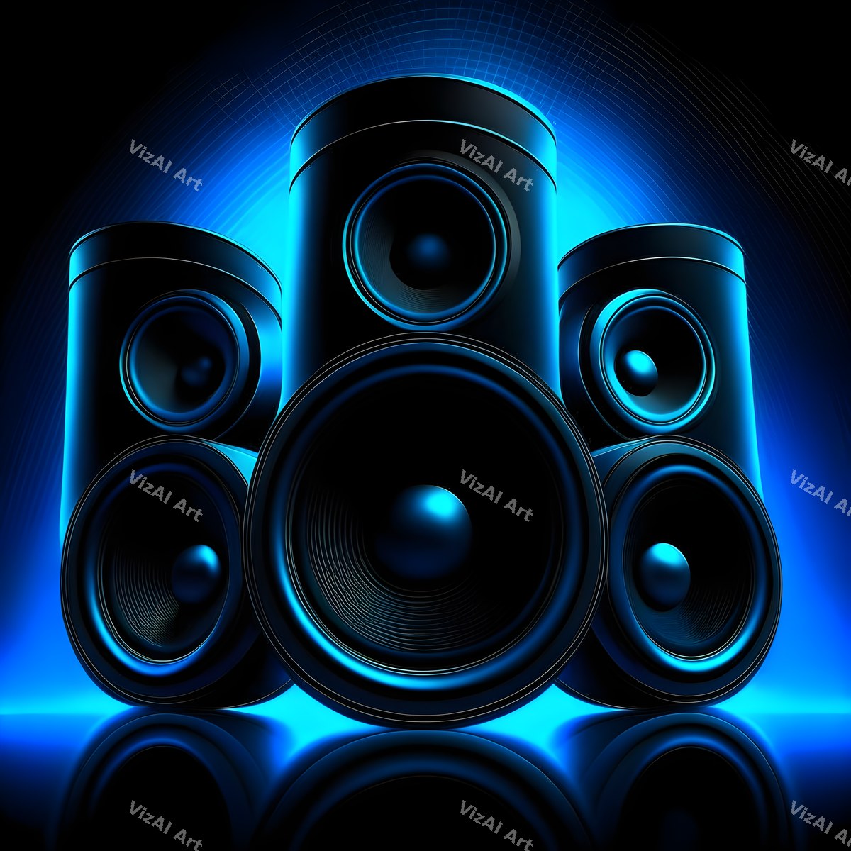 Midnight Glow Speakers Art — print 3