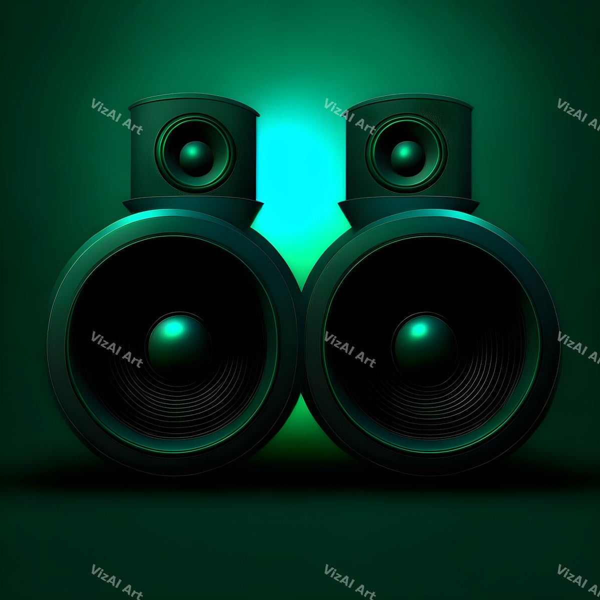Midnight Glow Speakers Art — print 4