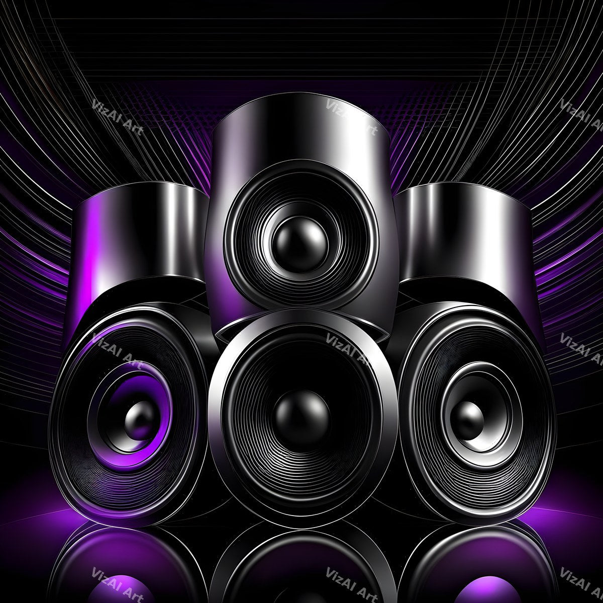 Midnight Glow Speakers Art — print 6