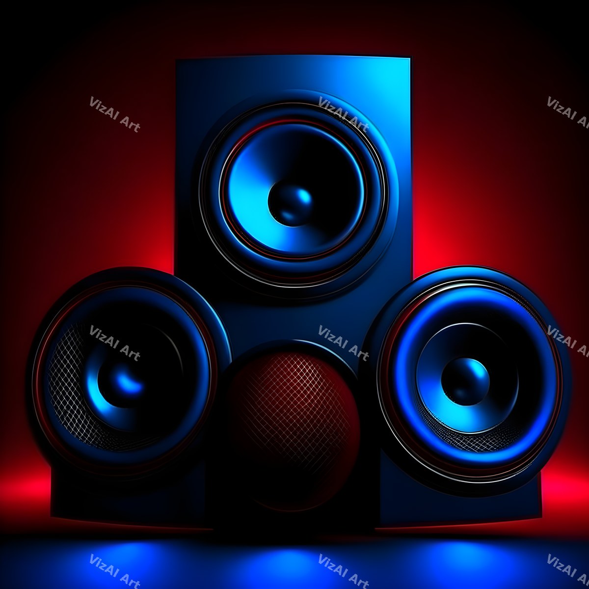 Midnight Glow Speakers Art — print 8