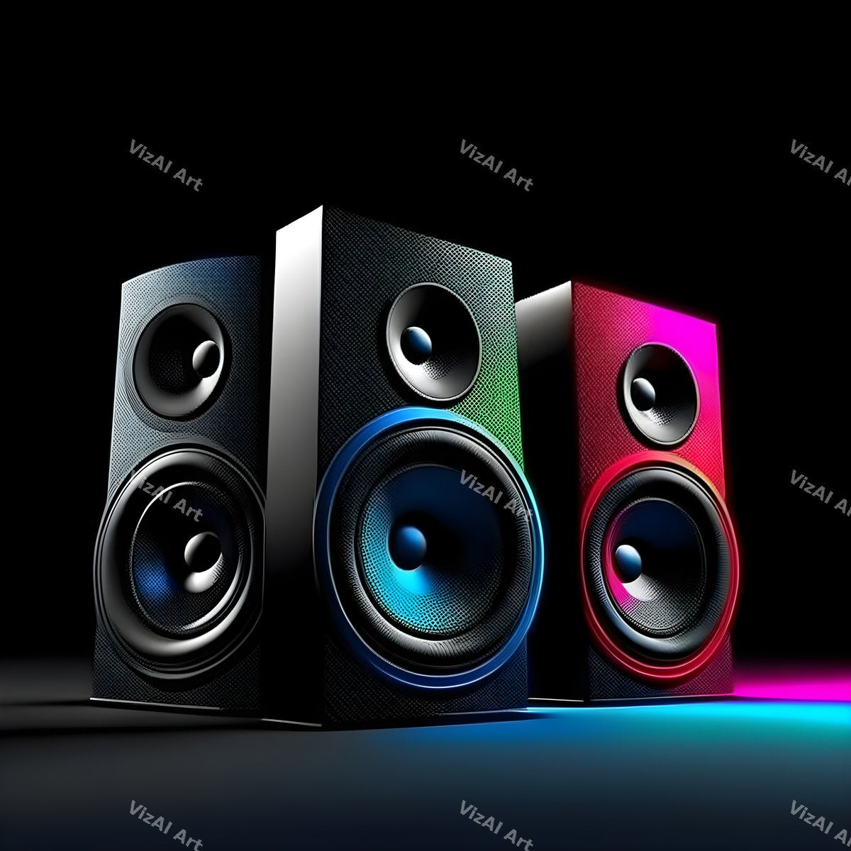 Midnight Glow Speakers Art — print 9