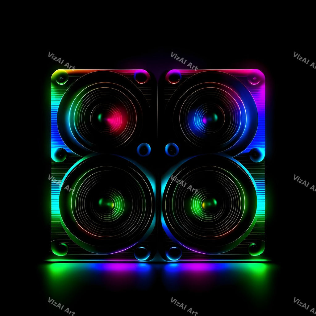 Midnight Glow Speakers Art — print 11