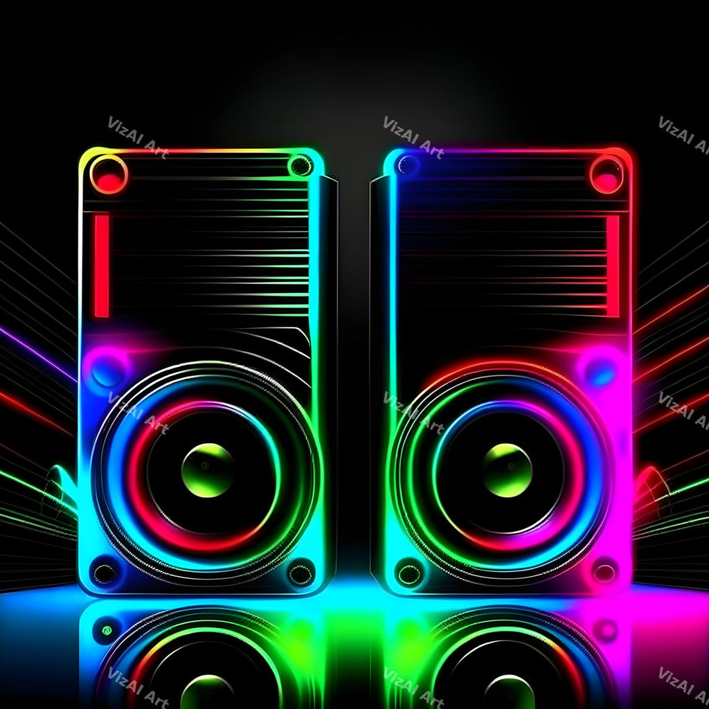 Midnight Glow Speakers Art — print 12