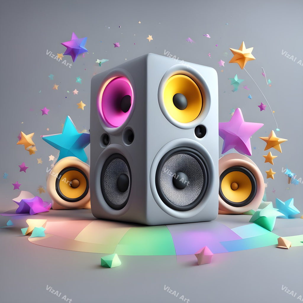 Starlight & Confetti Speakers Art — print 1