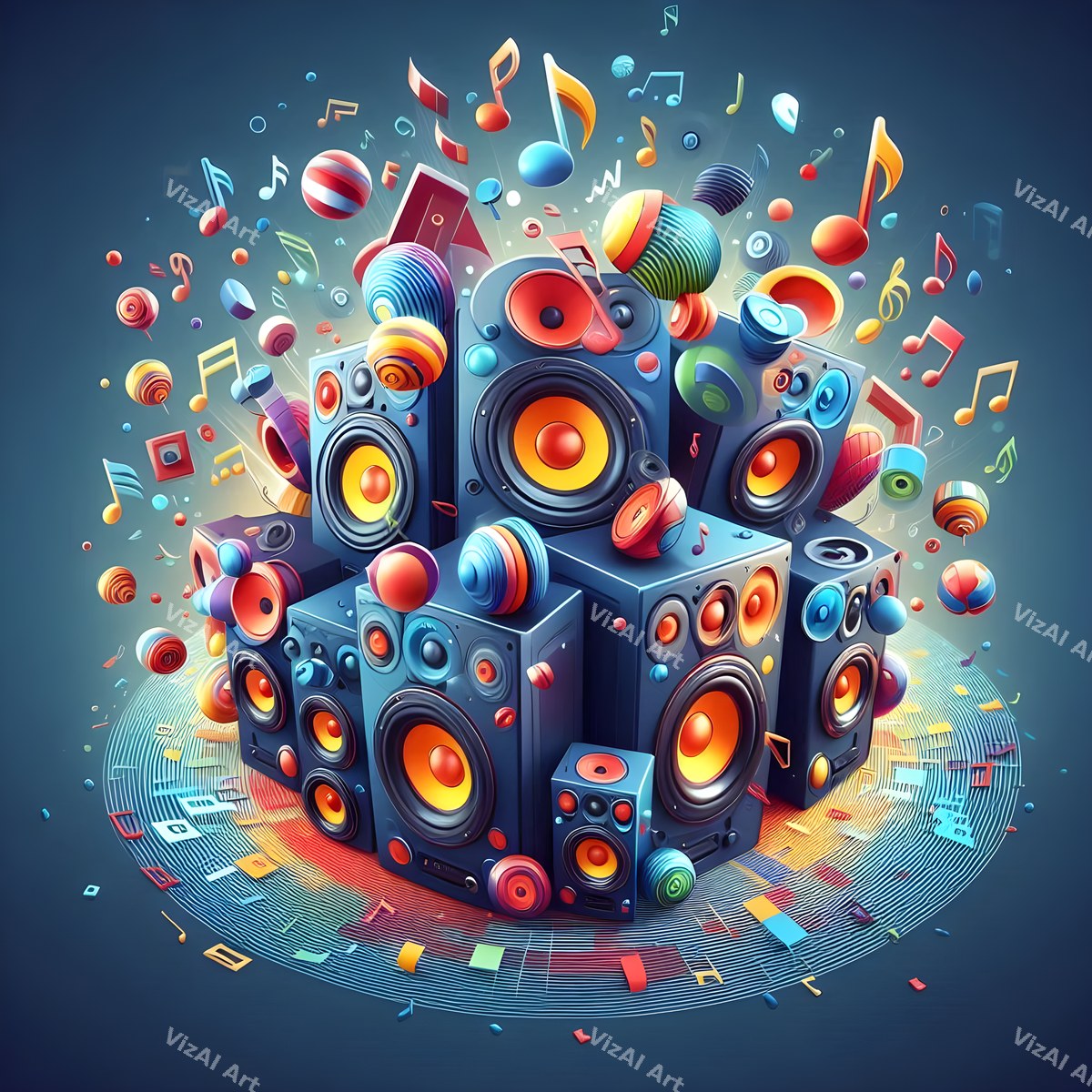 Starlight & Confetti Speakers Art — print 5