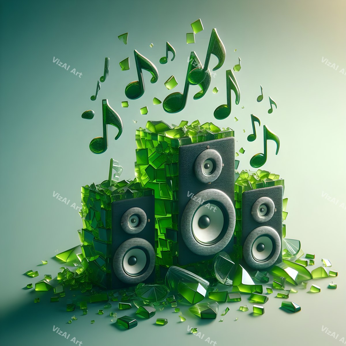 Crystal & Stained Glass Speakers Art — print 6
