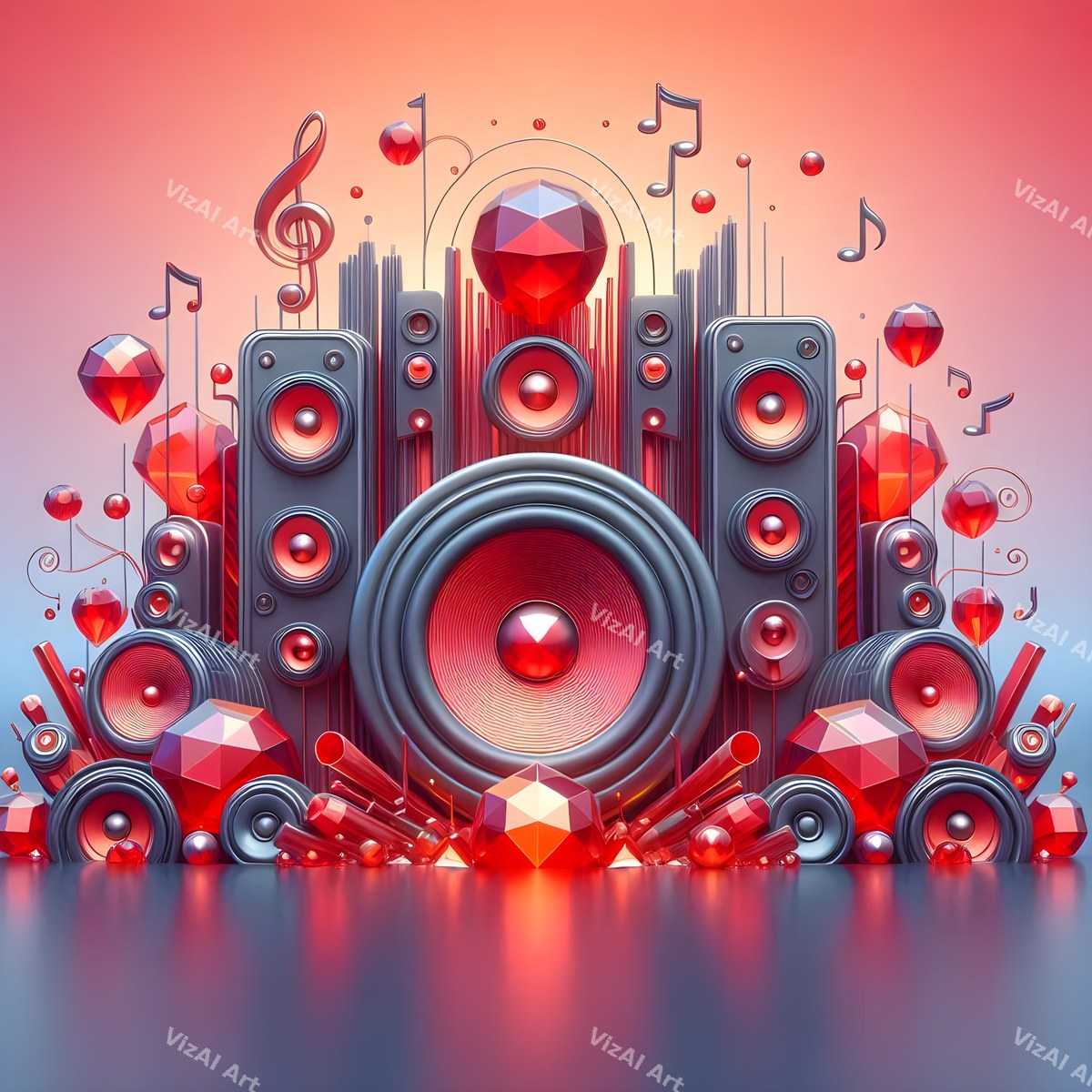 Crystal & Stained Glass Speakers Art — print 10