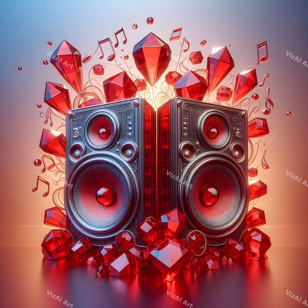 Crystal & Stained Glass Speakers Art — print 11