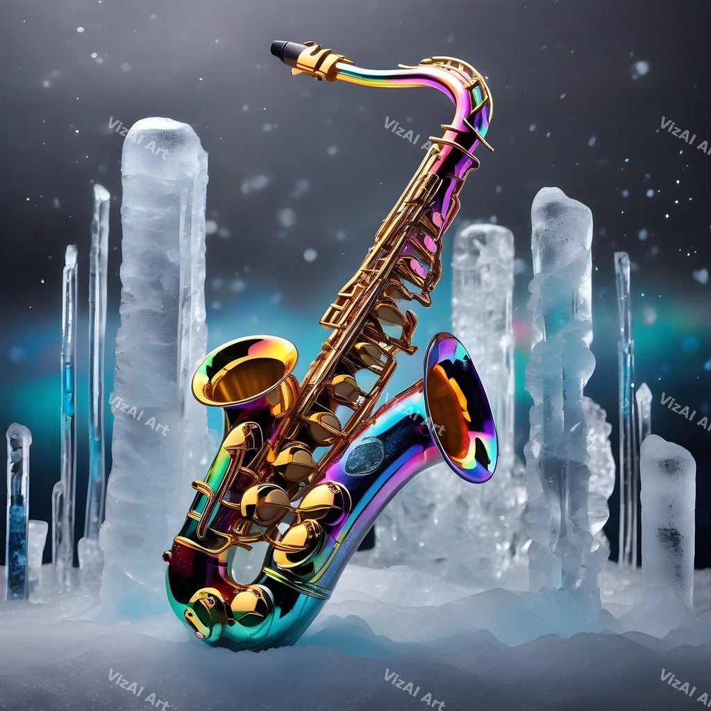 Vintage & Nature Saxophone Art — print 1