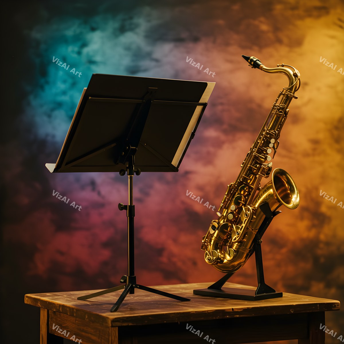 Vintage & Nature Saxophone Art — print 12