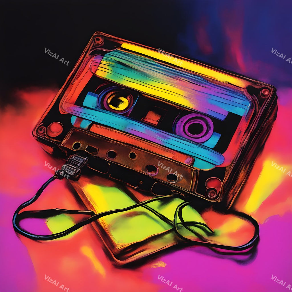 Retro Cassette Pop Art — print 5