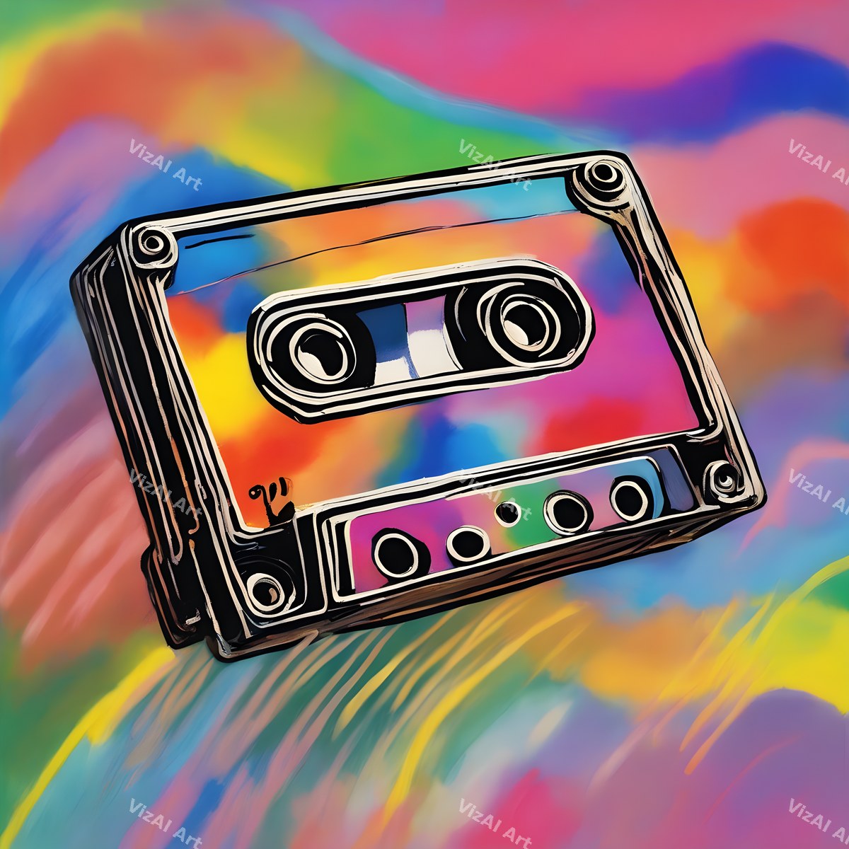 Retro Cassette Pop Art — print 7