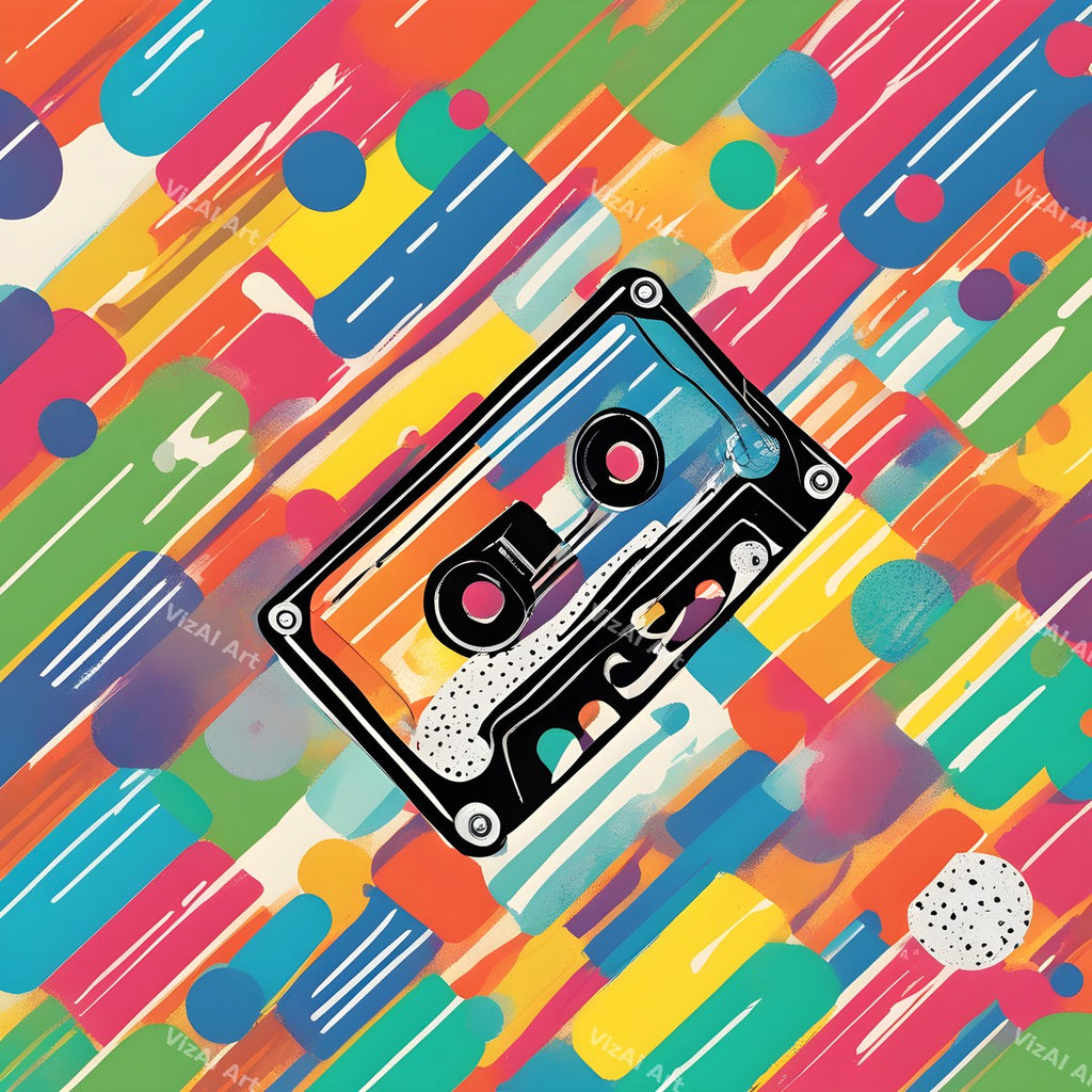 Retro Cassette Pop Art — print 10