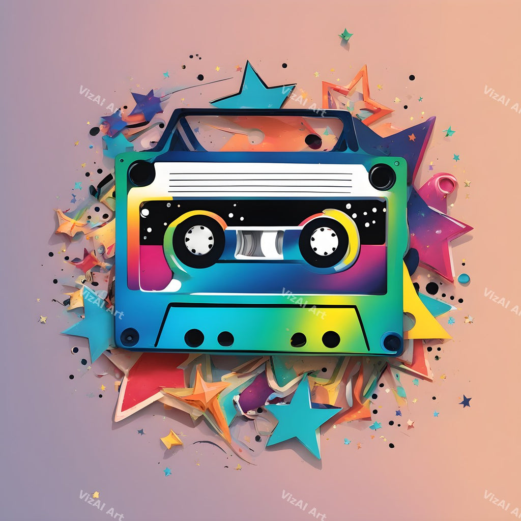 Retro Cassette Pop Art — print 11