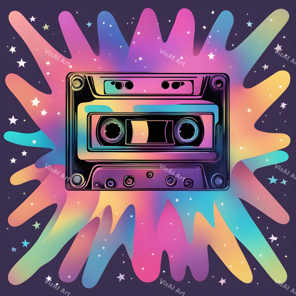 Retro Cassette Pop Art — print 12