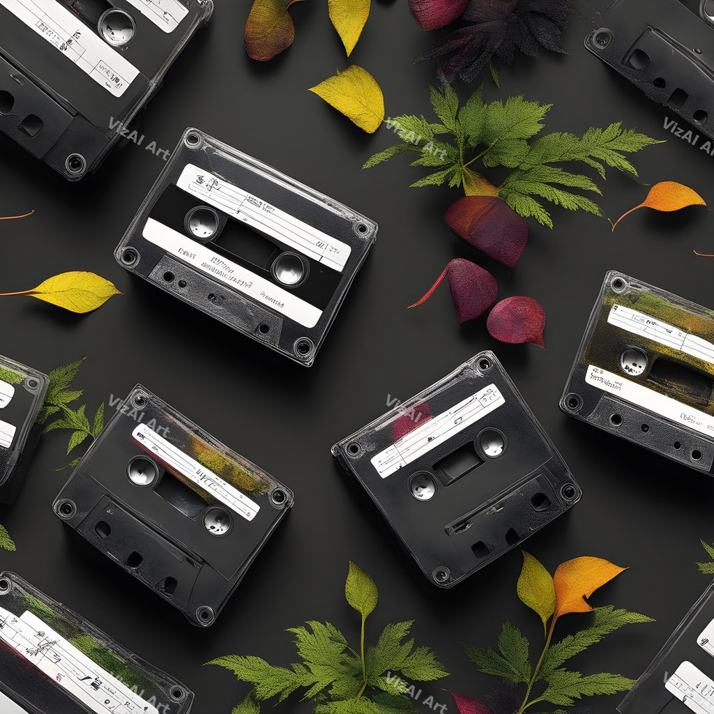 Cassette Flowers & Nature Art — print 3