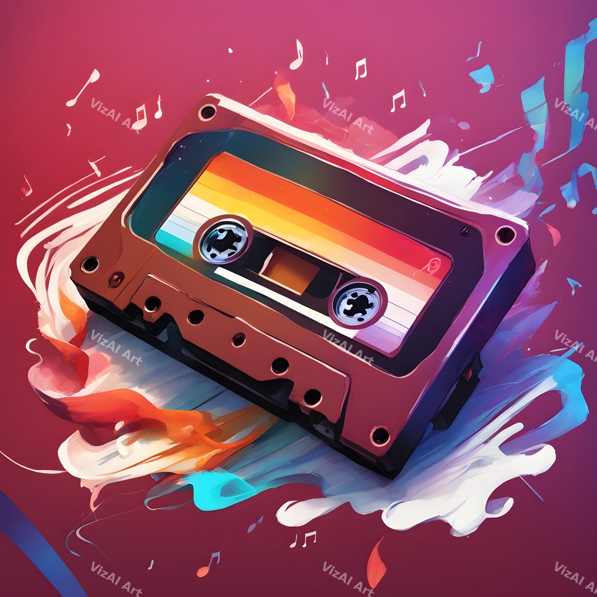 Cassette Flowers & Nature Art — print 7