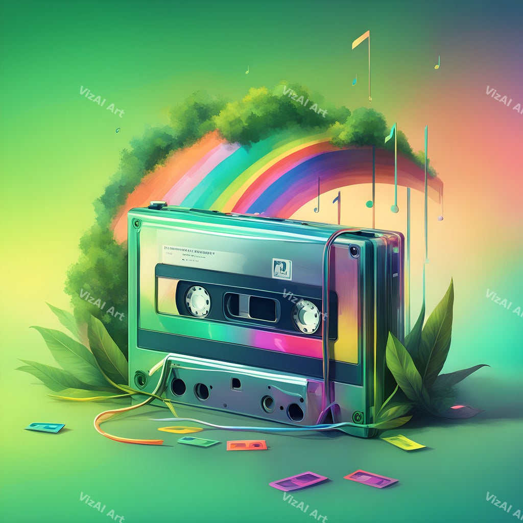 Cassette Flowers & Nature Art — print 9
