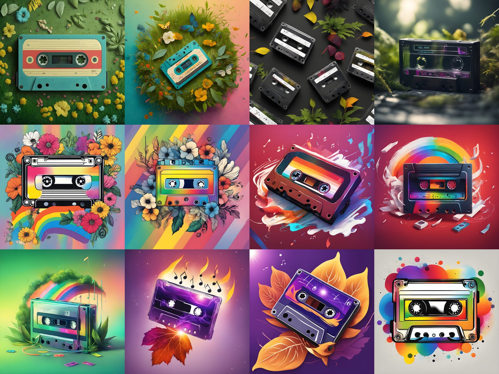 Cassette Flowers & Nature Art — Choose Your Print