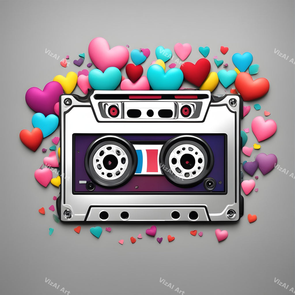 Pastel Whimsy Cassette Art — print 1