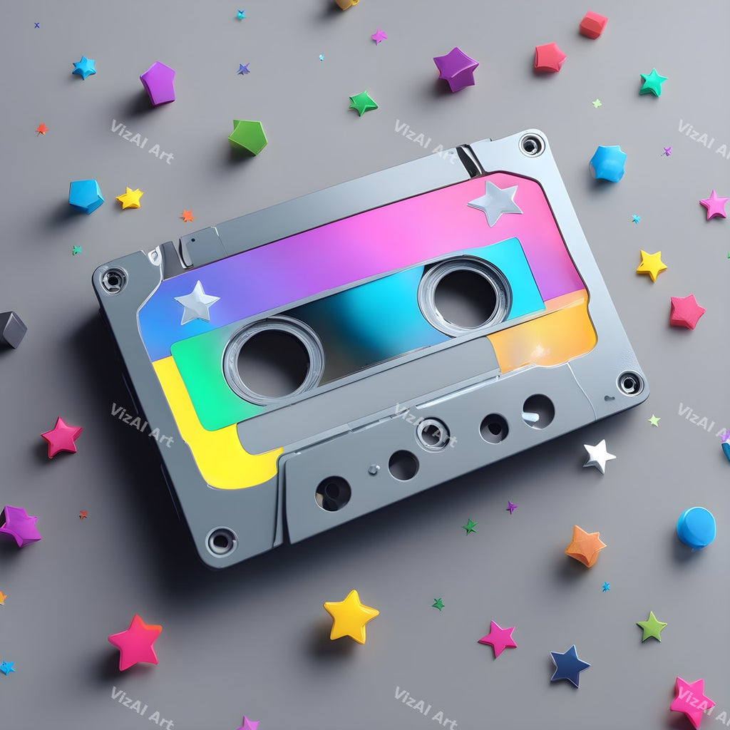 Pastel Whimsy Cassette Art — print 2
