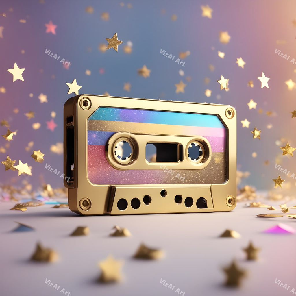 Pastel Whimsy Cassette Art — print 4
