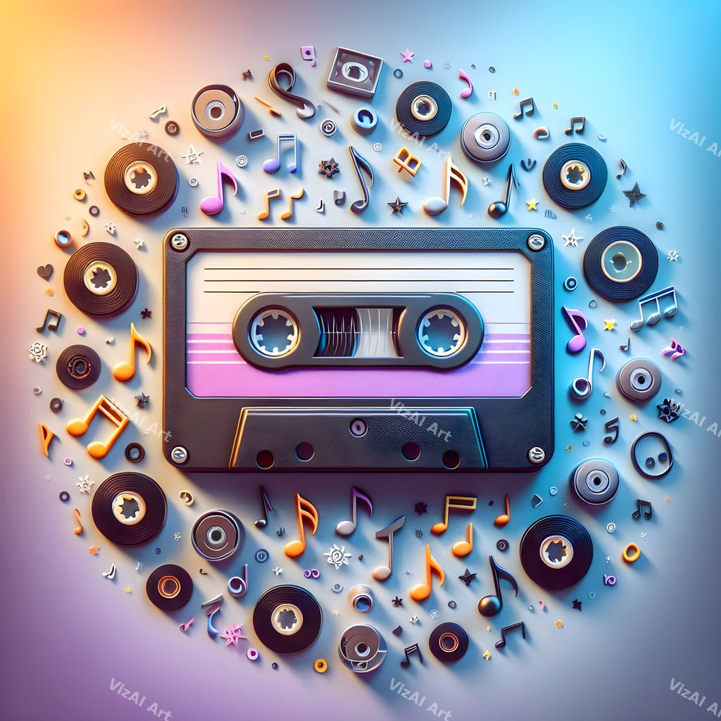 Pastel Whimsy Cassette Art — print 10
