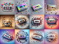 Pastel Whimsy Cassette Art — 12 Printable Prints