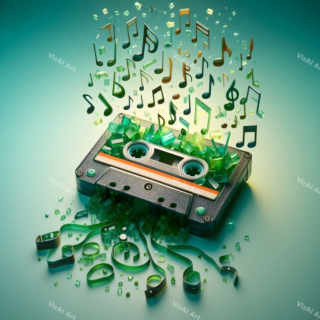 Crystal & Stained Glass Cassette Art — print 6