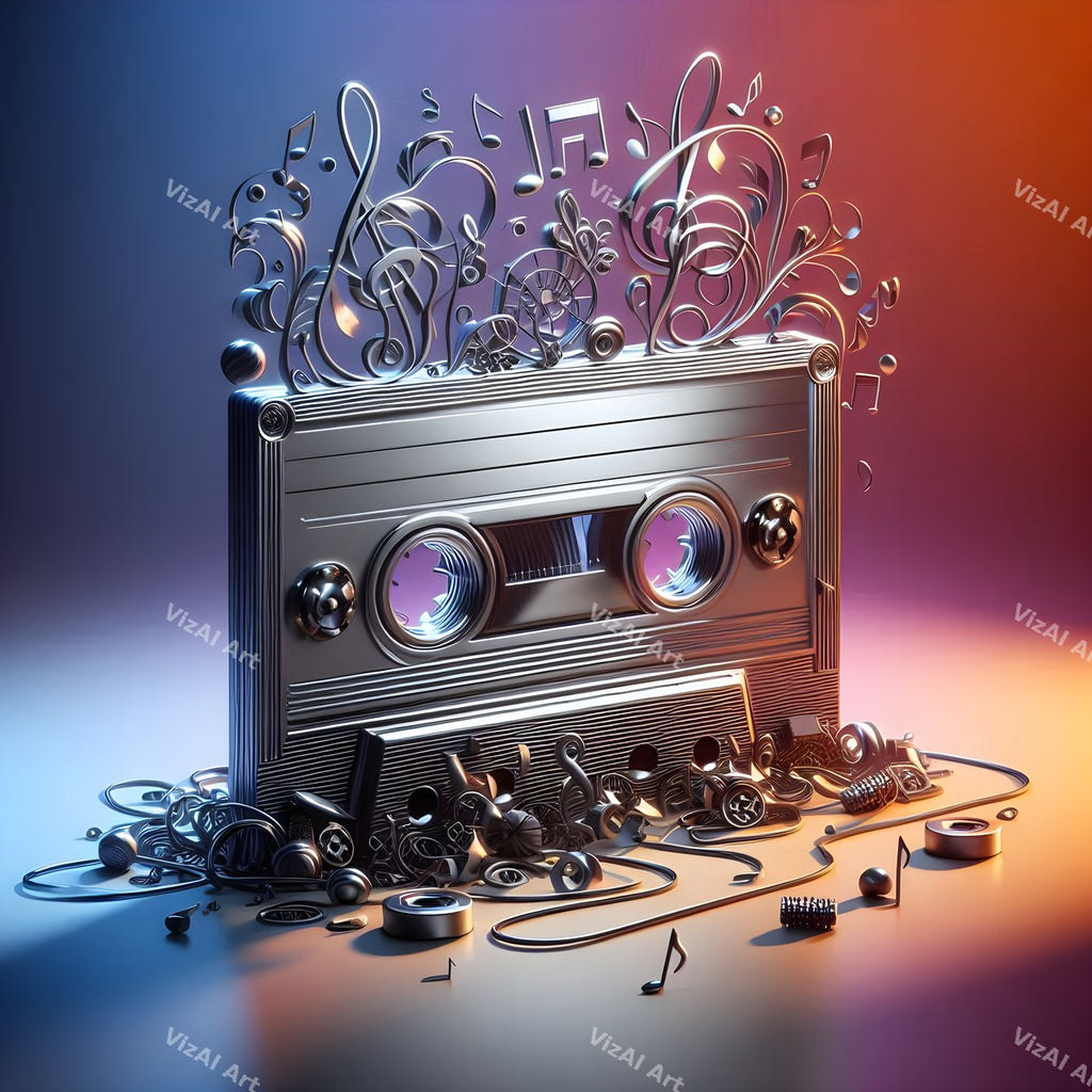 Crystal & Stained Glass Cassette Art — print 9