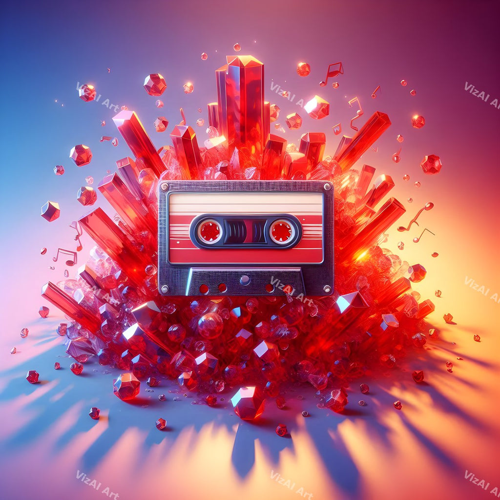 Crystal & Stained Glass Cassette Art — print 10