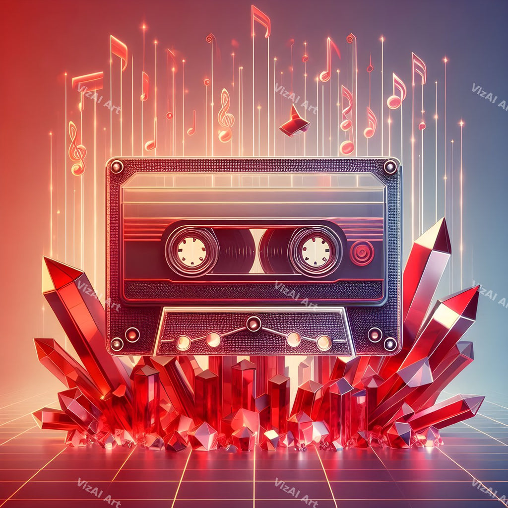Crystal & Stained Glass Cassette Art — print 11
