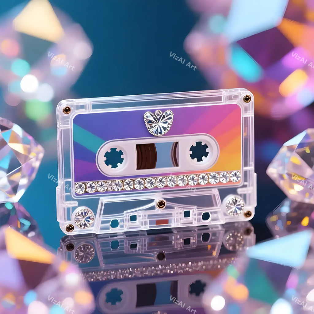 Crystal & Stained Glass Cassette Art — print 12