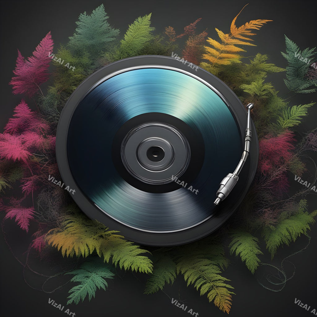 Vinyl & Botanicals Music Art — 12 Printable Prints — print 5