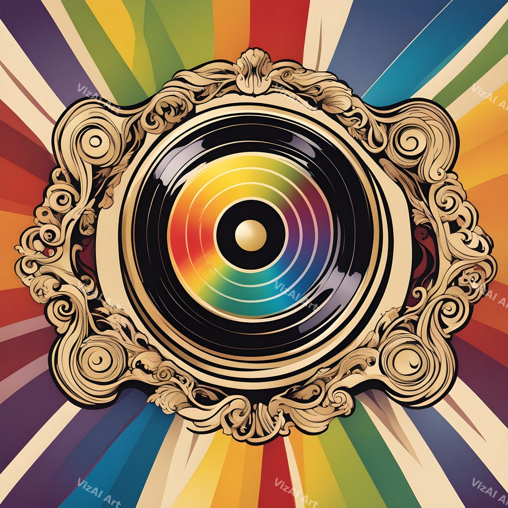 Neon Vinyl Music Art — 12 Printable Prints — print 4