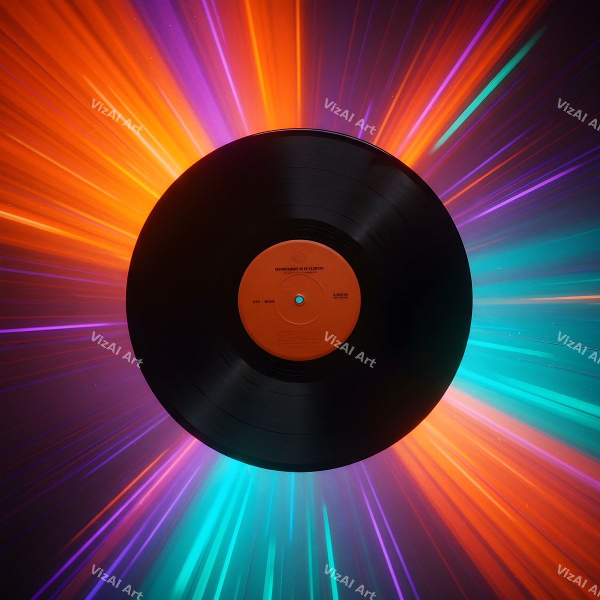Neon Vinyl Music Art — Choose Your Print — print 11