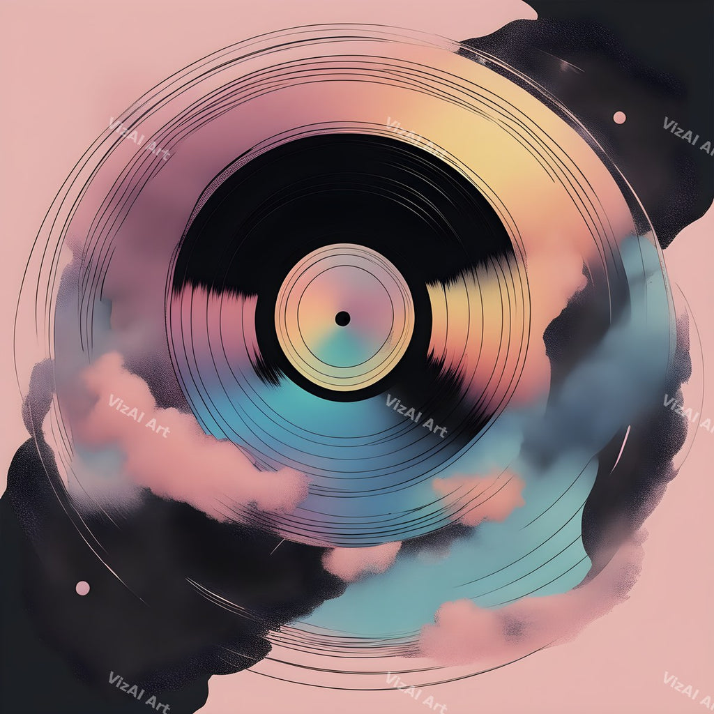 Retro Vinyl Music Art — 12 Printable Prints — print 3