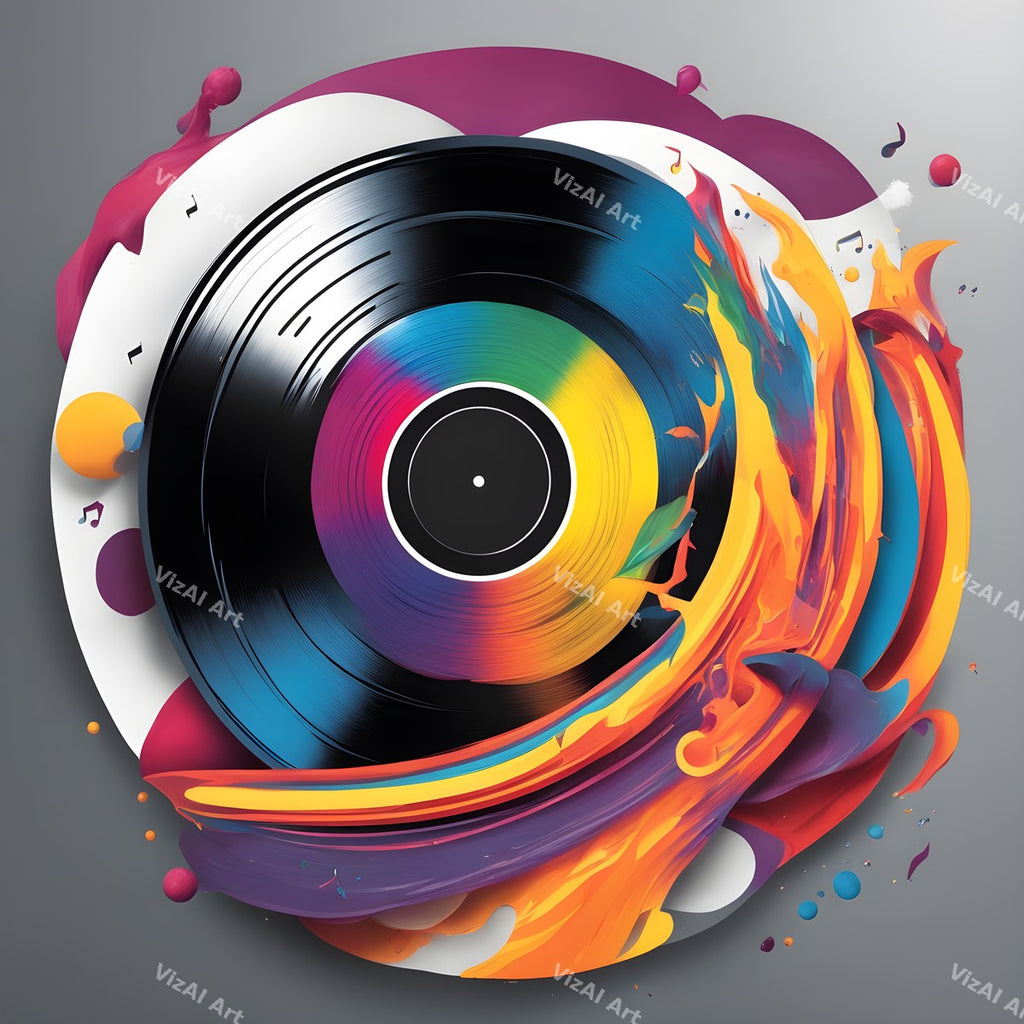 Retro Vinyl Music Art — 12 Printable Prints — print 5
