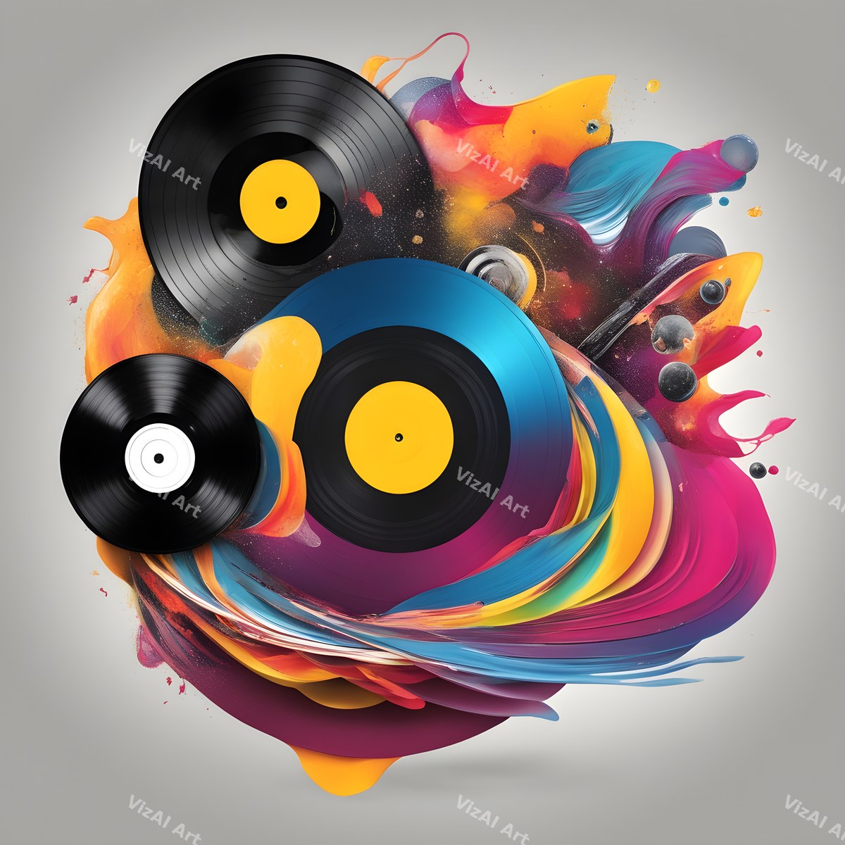 Retro Vinyl Music Art — 12 Printable Prints — print 6