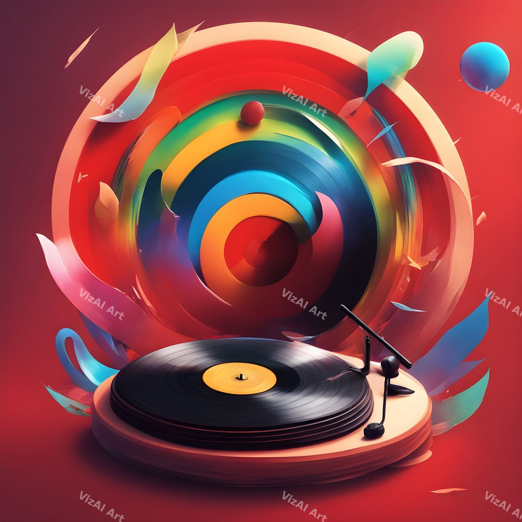 Retro Vinyl Music Art — 12 Printable Prints — print 7